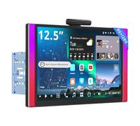 ATOTOZONE X10G225E 12.5" QLED Autoradio 2 Din Android, 8+128G, Carplay Senza Fili & Android Auto, 4G LTE, Assistente vocale AI, Tracciamento GPS,Doppio MIC & BT, LRV, 36B-EQ, Ingresso HDMI