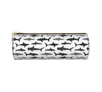 ATOurDealss Astuccio per matite con cavallo che corre, astuccio per cancelleria per studenti, organizer per ufficio, portamonete, porta cosmetici, idea regalo per il rientro a scuola, Sharks L