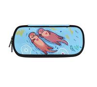 ATOurDealss Astuccio per matite con porcellino d'India per ragazze e ragazzi, astuccio per penne resistente, regalo adatto per bambini, forniture per lo studio, organizer carino criceto portamonete