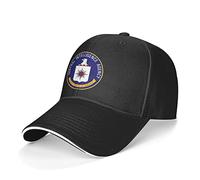 ATOurDealss Central-Intelligence-Agency-CIA Sandwich Hat Vintage Regolabile Baseball Caps Unisex Adulto Moda Papà Trucker Denim Cappelli, Nero , Taglia unica