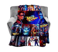 ATOurDealss Henry-Danger Coperta da viaggio in flanella ultra morbida, per divano, campeggio, camera da letto, regalo, 127 x 101 cm