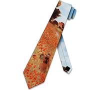 ATOurDealss The Necktie Company - Cravatta da uomo Claude Monet Field Of Poppies Ties, Come mostrato, Taglia unica