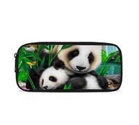 ATOurDealss Ti-ger - Astuccio per penne e articoli di cancelleria, per la scuola secondaria, colore: bianco, Panda Baby, Taglia unica, Astuccio