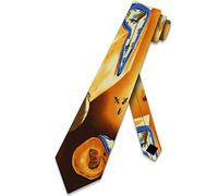 ATOurDealss Warping Time Tie - Cravatta da uomo, opera d'arte originale di Dalì, Come mostrato, Taglia unica