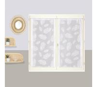 Atout Ciel Coppia di tende stampate con passapasta pronte da appendere, 2 x 60 x 160 cm, bianco