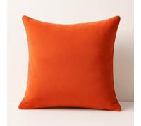 Atout Ciel Cuscino imbottito in camoscio, 45 x 45 cm, terracotta