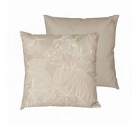 Atout Ciel Cuscino imbottito per esterni bicolore in tessuto idrorepellente 40 x 40 cm, beige stampato/tinta unita