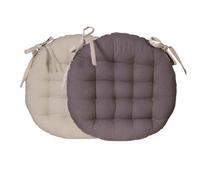 Atout Ciel Cuscino rotondo Bicolore D. 40 cm, tortora/antracite