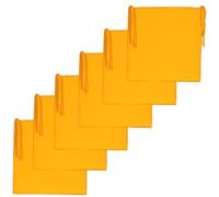Atout Ciel Set di 6 cuscini quadrati per sedia, tinta unita, 40 x 40 cm, colore: Giallo Ocra