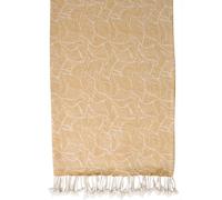 Atout Ciel Telo Mare, fouta stampato con Frange 90 x 180 cm, Giallo