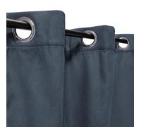 Atout Ciel Tenda in camoscio termico foderata in pile, 140 x 240 cm, pronta da appendere, colore: blu petrolio