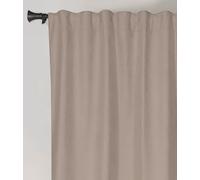Atout Ciel Tenda in camoscio termico foderata in pile, 140 x 240 cm, pronta da appendere, finitura arricciatrice, grigio