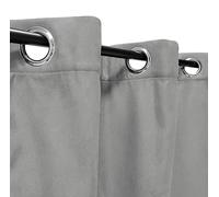 Atout Ciel Tenda in camoscio termico foderata in pile, 140 x 280 cm, pronta da appendere, colore: Grigio