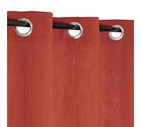 Atout Ciel Tenda in doppia garza di cotone con occhielli, 130 x 240 cm, pronta da appendere, in terracotta