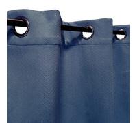 Atout Ciel Tenda oscurante termica in velluto colpito foderata in pile con occhielli, 140 x 240 cm, pronta da appendere, blu