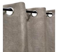 Atout Ciel Tenda termica effetto lino melange foderata in pile tono su tono con occhielli, 140 x 240 cm, pronta da appendere, tortora