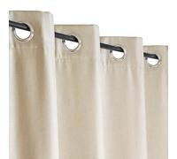 Atout Ciel Tenda termica melange foderata in pile tono su tono con occhielli, 140 x 240 cm, pronta da appendere, colore: Beige