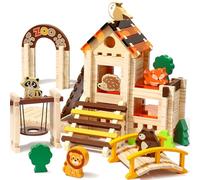Atoylink Costruzioni per Bambini di Legno, 167 Pezzi Mattoncini Costruzioni Legno, Giocattoli Educativi Giochi Costruzioni Giocattolo Regalo per Bambini Ragazzi Ragazze 3 4 5 6 7 8 Anni