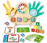 Atoylink Giocattolo Matematica in Legno Montessori Giochi con Conteggio di Numeri Giochi Matematici, Prima Educativo Giocattolo Regalo per 3 4 5 6 Anni Bambini Bambina