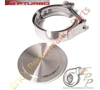 ATP Turbo Wastegate Flangia + Morsetto Block-Off Kit per Tial mvs V-Band 38mm