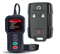 ATPSTOGO Kit di ricambio per portachiavi auto fai da te adatto per GMC Sierra Canyon Chevy Silverado Colorado 2014 2015 2016 2017 2018 Keyless Entry Remote Sostituire M3N-32337100 315 MHz Nero