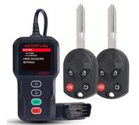 ATPSTOGO Kit di ricambio per portachiavi fai da te adatto per Ford Mustang Flex Explorer Expedition Escape Fusion per Lincoln Navigator MKZ 2006-2015 Keyless Remote Key OUCD6000022 4 pulsanti
