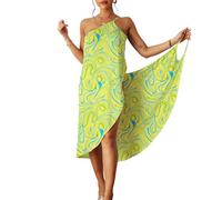 ATRACTIVOLL Copricostume da Bagno Donna Bikini Copri, Mare Abito Estivi Spiaggia Vestito, Scollo a V, Sexy Elegante Senza Maniche Pareo Traspirante, Piscina Vacanza Party, Plus Size