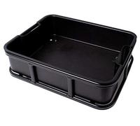 AtranVelo Unisex - Adulto Bakery Crate AVS Cestino, Nero, 35 x 45 x 13 cm
