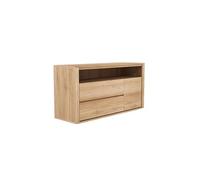 ATREDESES Armadi Credenza da pranzo in legno massello, mobiletto portaoggetti moderno da cucina, mobiletto portaoggetti for soggiorno, contro il muro Credenza Credenza(140cm)