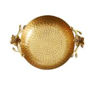 ATREDESES Fruttiera Vassoio Portaoggetti A Forma Di Fiore Di Prugna Retrò For La Casa, Vassoio Portaoggetti Creativo Con Manico In Ottone, Vassoio For Gioielli Piatto Di Frutta