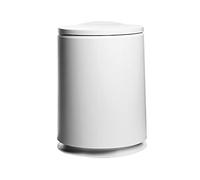 ATREDESES Pattumiera Domestico Pp. Trash Can Push-Type Push Carash Cash Can Calco interni Basket di carta Soggiorno Camera da letto Cucina Bagno Deposito bagagli Pattumiera Da Cucina(White)