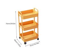 ATREDESES Scaffali Portaoggetti Scaffale portaoggetti da cucina Cucina a pavimento Cestino for verdure Mobile multistrato Bagno WC Comodino Scaffale for riporre snack Scaffali Da Cucina(B)