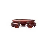 ATREDESES Supporto per Piante da Interno Vaso Base Rotonda Ornamenti Artigianali Statua del Buddha Fiore Bonsai Movimento Centrale in Legno Massello Supporto per Esposizione Bonsai