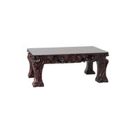 ATREDESES Supporto per Piante da Interno Vaso da Fiori Rettangolare in Legno Massello Bonsai Statua in Pietra Staffa Base Rialzata Supporto per Esposizione Bonsai