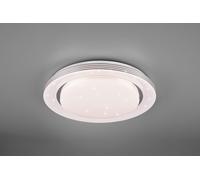 ATRIA PLAFONIERA LED GRANDE CON TELECOMANDO MULTIFUNZIONE CON DIFFUSORE EFFETTO CIELO STELLATO D.48CM 3000-6000k 2500lm 21w DIMMERABILE