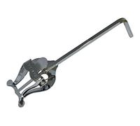 Atril marcha trompeta, curvado, plateado