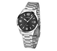 Atrium Orologio da polso uomo A32-31 – solare, acciaio inox, analogico, 10 bar, data, argento/nero