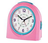 Atrium Alarm Clock Analogue Pink Silent, With Light And Snooze Function A921-17
