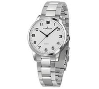 Atrium Orologio da polso da uomo molto chiaro al quarzo, 3 bar, cinturino in acciaio A36-30, argento, Bracciale