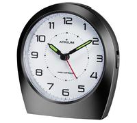 Atrium Orologio Sveglia Analogico Quarzo Sveglia A620-7 Senza Ticchettio Nero