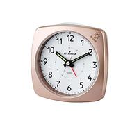 Atrium, sveglia analogica rosé metallizzata, senza ticchettio, con luce e funzione rinvio sveglia (snooze) A251-17