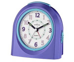 ATRIUM Sveglia Analogico Quarzo Lilla A921-8 senza Ticchettio con Luce E Snooze