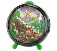 Atrium T-Rex Time A932-4 - Sveglia per bambini con dinosauro, analogica, al quarzo, senza ticchettio, con luce e snooze