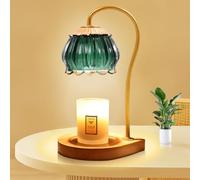 Atrosteve Lampada scalda candela a luce soffusa con timer, lampada candela elettrica con 2 lampadine, Lampada scaldacandele per decorazione casa camera da letto