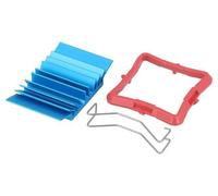 ATS-50270B-C1-R0 Radiatore: goffrato a coste blu L: 27 mm W: 27 mm H: 7,5...