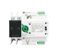ATS Monofase Su Guida DIN For Inverter Fotovoltaico, Selettori Di Trasferimento Automatici A Doppia Alimentazione, Senza Interruzioni, 2P, 63A, 100A, 125A(100A)