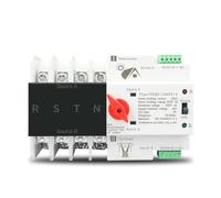 ATS su guida Din 4P trifase 4 fili for fotovoltaico e inverter Selettori di trasferimento automatico a doppia alimentazione Ininterrotto 63A 100A 125A(125A)