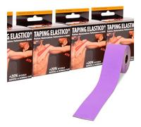ATS Taping Elastico® Nastro professionale per fisioterapia, kinesiologia e sport - Rotoli 5cm x 5m Traspirante e resistente all'acqua con +20% di colla (12, Viola)