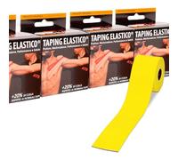 ATS Taping Elastico® Nastro professionale per fisioterapia, kinesiologia e sport - Rotoli 5cm x 5m Traspirante e resistente all'acqua con +20% di colla (12, Giallo)