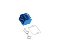 ATS-X53210P-C1-R0 Radiatore: goffrato a coste blu L: 21 mm W: 21 mm H: 17,5 m...